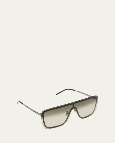 Saint Laurent Mask Shield Mirrored Sunglasses | Thumbnail 4