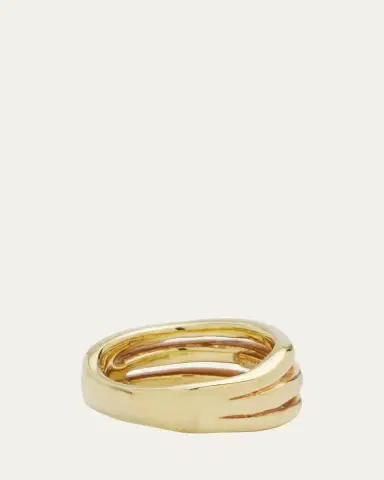Ippolita Smooth Squiggle Triple Band Ring in 18K | Thumbnail 4