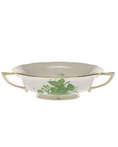 Herend Chinese Bouquet Green Cream Soup Cup | Thumbnail 2