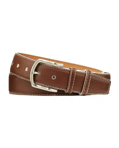 W. Kleinberg Men's South Beach Pebbled Leather Belt | Thumbnail 1