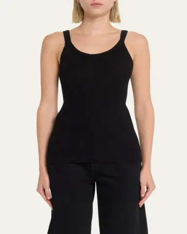 RE/DONE Ribbed Scoop-Neck Fitted Tank | Thumbnail 11