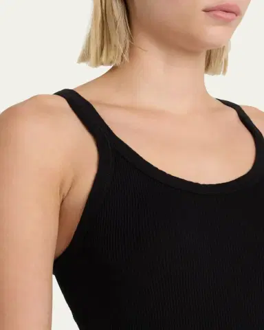 RE/DONE Ribbed Scoop-Neck Fitted Tank | Thumbnail 12