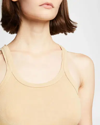 RE/DONE Ribbed Scoop-Neck Fitted Tank | Thumbnail 4