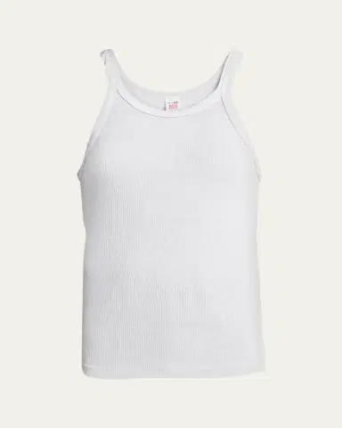 RE/DONE Ribbed Scoop-Neck Fitted Tank | Thumbnail 5