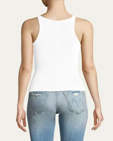 RE/DONE Ribbed Scoop-Neck Fitted Tank | Thumbnail 7