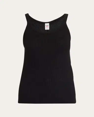 RE/DONE Ribbed Scoop-Neck Fitted Tank | Thumbnail 8
