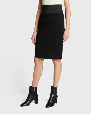 Akris punto High-Waist Jersey Pencil Skirt | Thumbnail 3 Akris punto High-Waist Jersey Pencil Skirt | Thumbnail 3