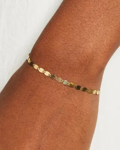 Lana 14K Gold Large Nude Chain Bracelet | Thumbnail 2