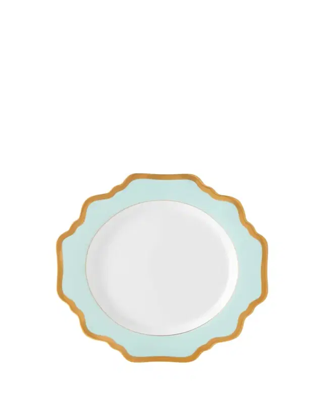 Anna Weatherley Aqua Rimmed Salad Plate