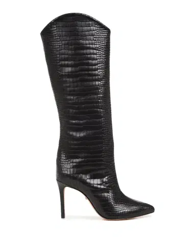 Schutz Maryana Snake-Print Leather Knee Boots | Thumbnail 2