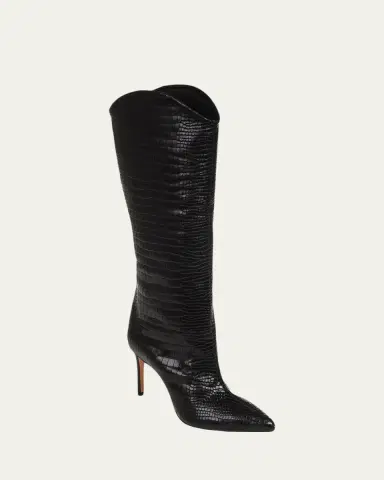 Schutz Maryana Snake-Print Leather Knee Boots | Thumbnail 5