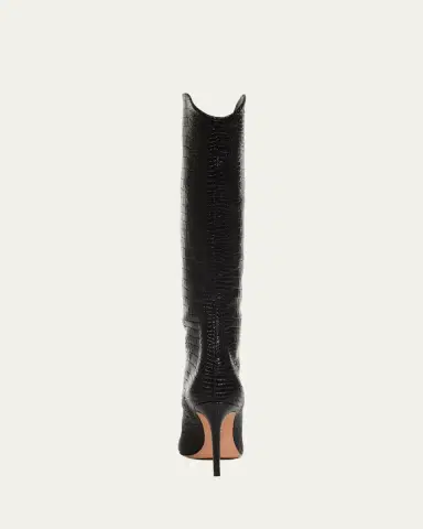 Schutz Maryana Snake-Print Leather Knee Boots | Thumbnail 6