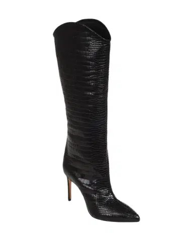Schutz Maryana Snake-Print Leather Knee Boots | Thumbnail 1
