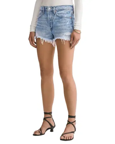 AGOLDE Parker Vintage Frayed-Hem Denim Shorts | Thumbnail 1