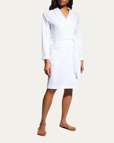 Hanro Cotton Jersey Short Robe | Thumbnail 6