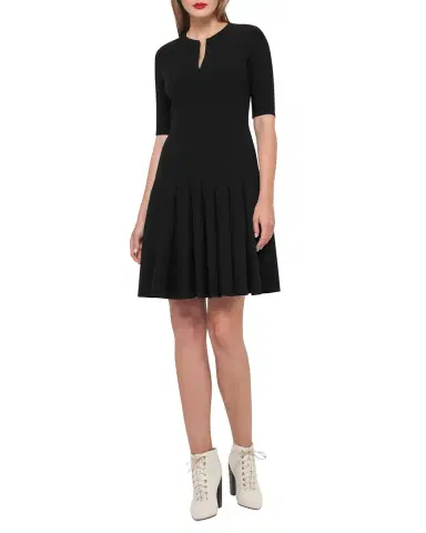 Akris Elbow-Sleeve Zip-Front Dress | Thumbnail 9
