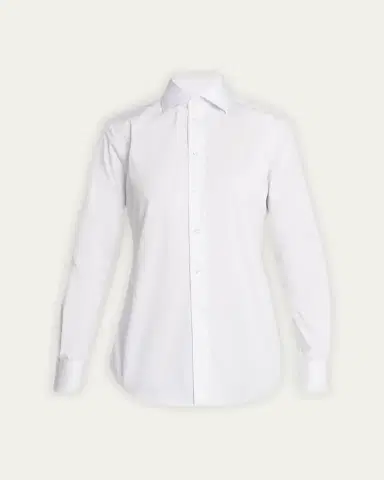 Ralph Lauren Collection Charmain Slim-Fit Stretch Poplin Shirt | Thumbnail 6 Ralph Lauren Collection Charmain Slim-Fit Stretch Poplin Shirt | Thumbnail 6