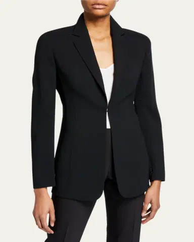 Akris Odette Long Wool Blazer Jacket | Thumbnail 4 Akris Odette Long Wool Blazer Jacket | Thumbnail 4