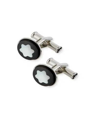 Montblanc Men 's Round Snowcap Emblem Cufflinks | Thumbnail 2
