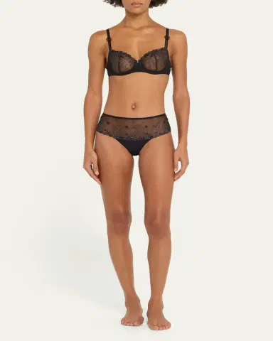 Simone Pérèle Delice Embroidered Demi Bra | Thumbnail 3
