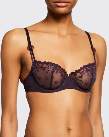Simone Pérèle Delice Embroidered Demi Bra | Thumbnail 1
