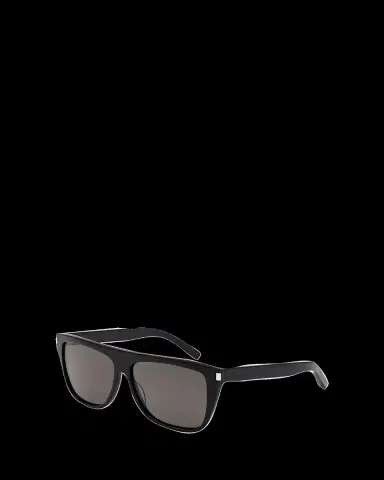 Saint Laurent Men's SL 1 Slim Plastic Sunglasses | Thumbnail 2