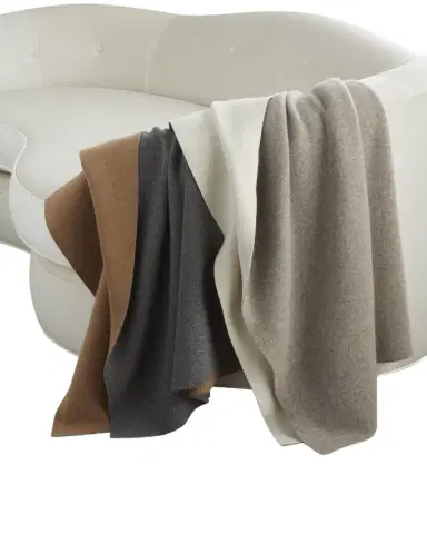 Sofia Cashmere Double-Face Cashmere Throw | Thumbnail 1