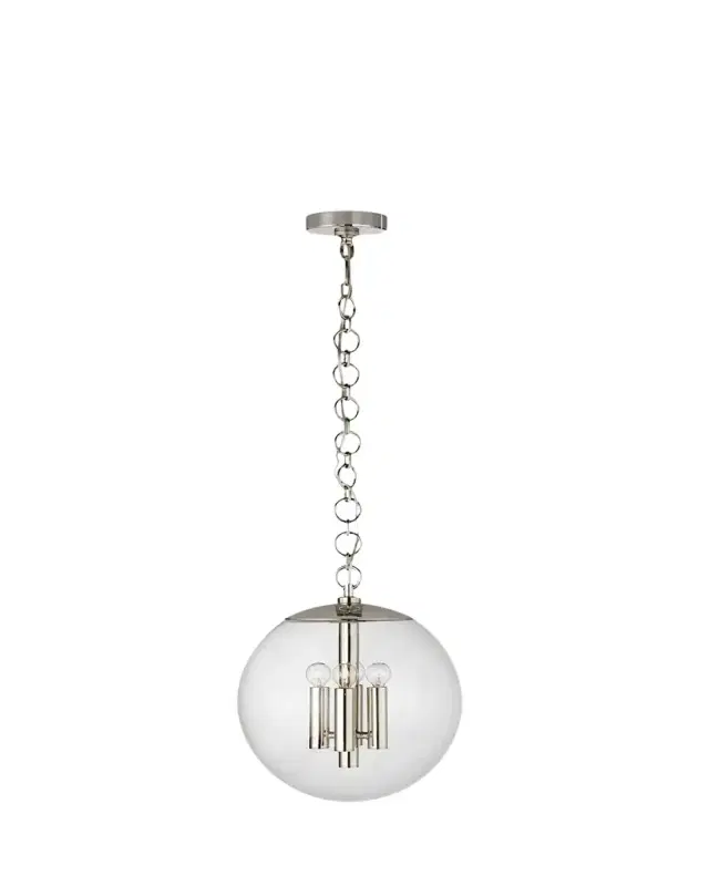 Visual Comfort Signature Turenne Medium Globe Pendant By AERIN
