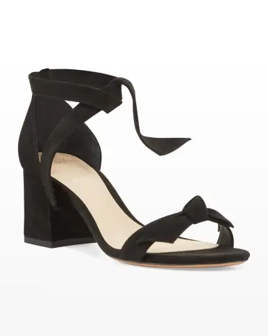 Alexandre Birman Clarita Suede 60mm City Sandals | Thumbnail 2