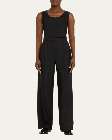 Lafayette 148 New York Stretch Cotton Scoop Neck Tank | Thumbnail 2