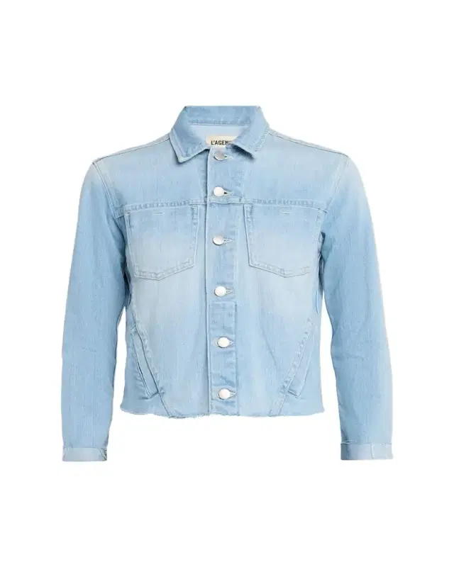 L'Agence Janelle Slim Raw-Edge Jacket