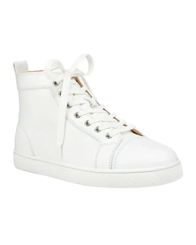 Men's Louis Leather High-Top Sneakers