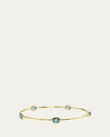 Ippolita 5-Stone Bangle in 18K Gold | Thumbnail 2 Ippolita 5-Stone Bangle in 18K Gold | Thumbnail 2