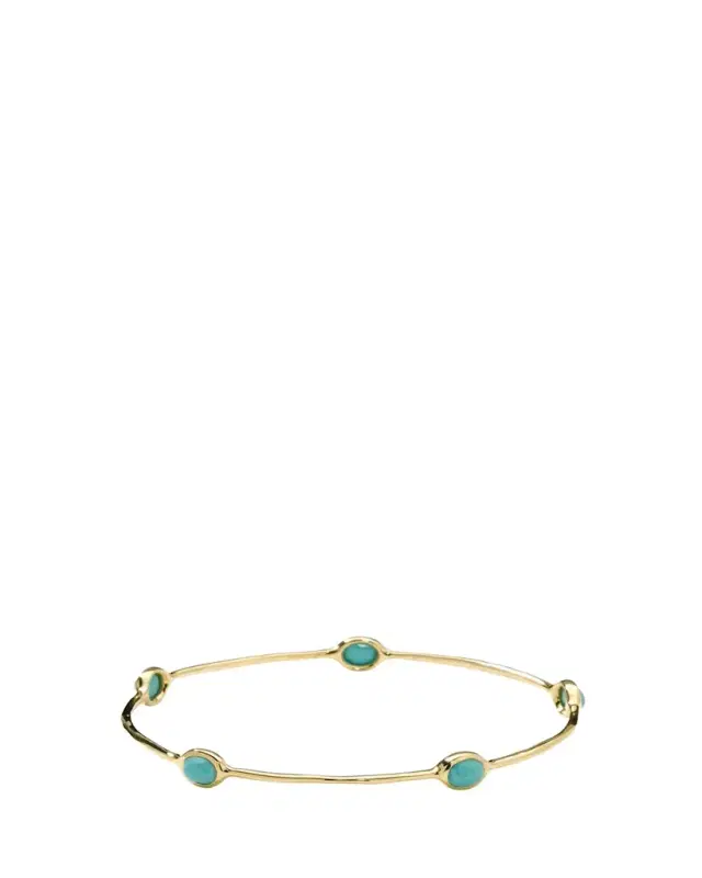 Ippolita 5-Stone Bangle in 18K Gold
