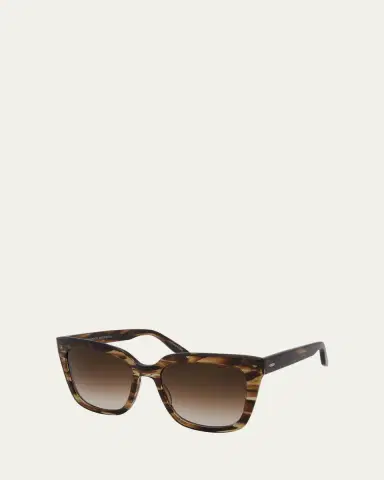 Barton Perreira Bolsha Rectangle Gradient Sunglasses | Thumbnail 4