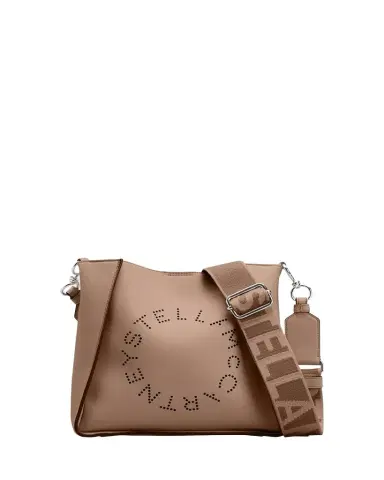 Stella McCartney Mini Logo Vegan Leather Bucket Crossbody Bag | Thumbnail 1 Stella McCartney Mini Logo Vegan Leather Bucket Crossbody Bag | Thumbnail 1