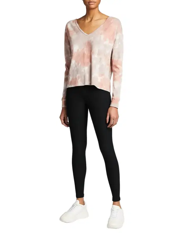 Out Of Pocket Space Dye High-Waist Mid Leggings