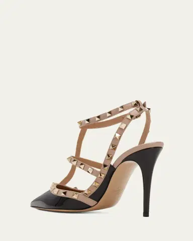 Valentino Garavani Rockstud 100mm Slingback High-Heel Pumps | Thumbnail 6