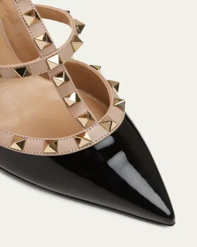 Valentino Garavani Rockstud 100mm Slingback High-Heel Pumps | Thumbnail 7