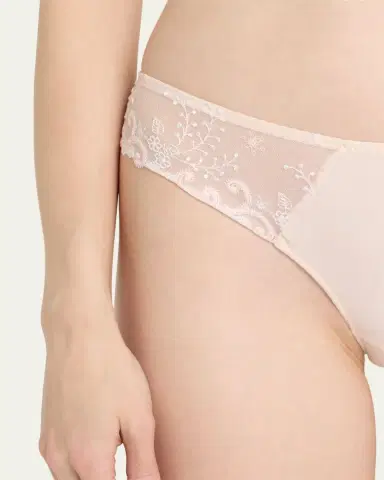Simone Pérèle Delice Lace Mesh Thong | Thumbnail 5