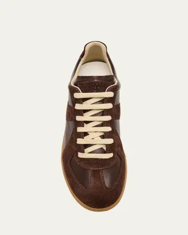 Maison Margiela Men's Replica Leather Low-Top Sneakers | Thumbnail 20