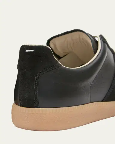Maison Margiela Men's Replica Leather Low-Top Sneakers | Thumbnail 3