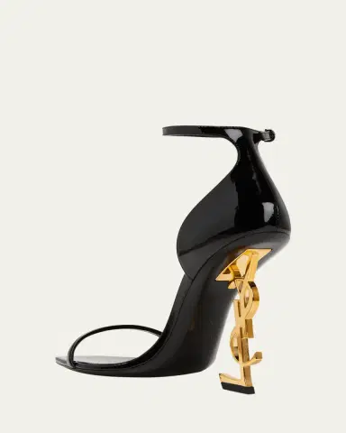 Saint Laurent 110mm Opyum YSL Patent Leather Sandals with Golden Hardware | Thumbnail 10 Saint Laurent 110mm Opyum YSL Patent Leather Sandals with Golden Hardware | Thumbnail 10