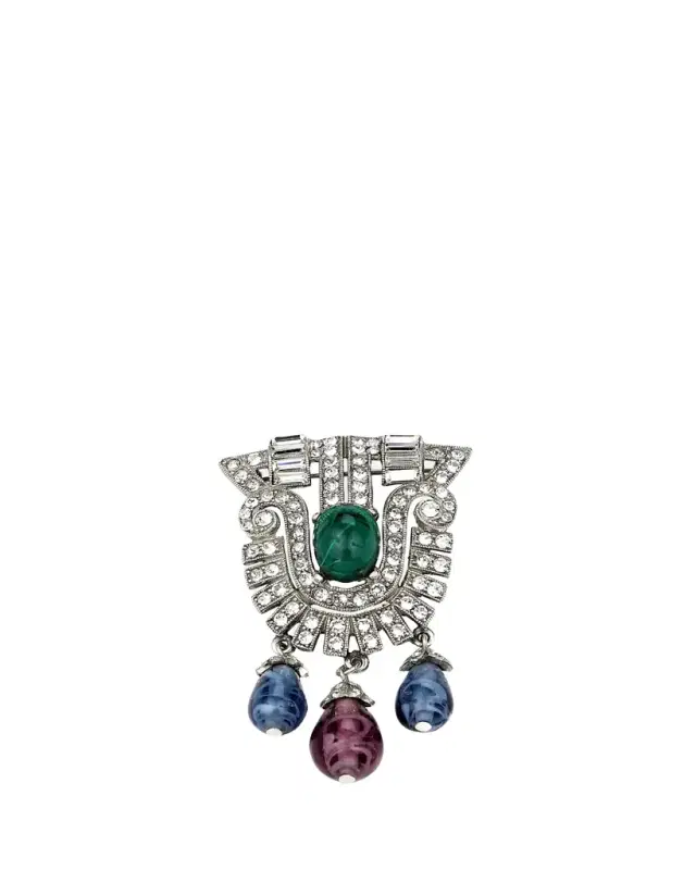 Ben-Amun Crystal Multi-Drop Brooch