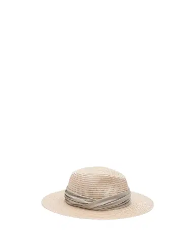Eugenia Kim Courtney Woven Fedora Hat w/ Scarf Band | Thumbnail 1 Eugenia Kim Courtney Woven Fedora Hat w/ Scarf Band | Thumbnail 1