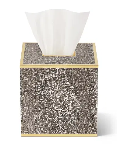 AERIN Classic Faux Shagreen Tissue Box Holder | Thumbnail 1