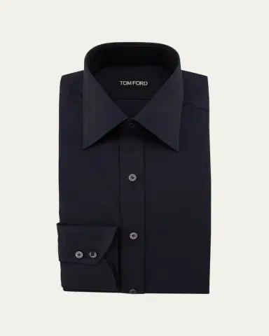 Tom Ford Men's Solid Dress Shirt | Thumbnail 2 Tom Ford Men's Solid Dress Shirt | Thumbnail 2