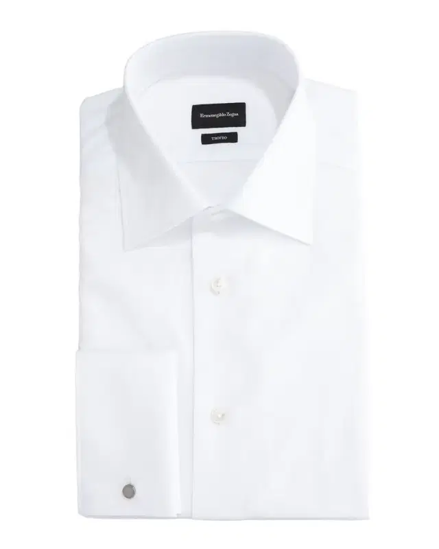 ZEGNA Men's Trofeo Solid Regular-Fit Dress Shirt