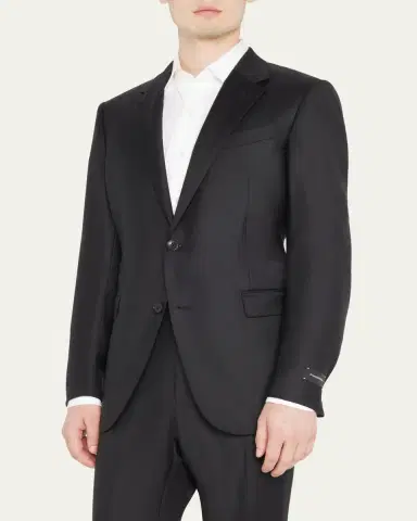 Zegna Men's Trofeo Milano Two-Piece Wool Regular-Fit Suit | Thumbnail 4 Zegna Men's Trofeo Milano Two-Piece Wool Regular-Fit Suit | Thumbnail 4