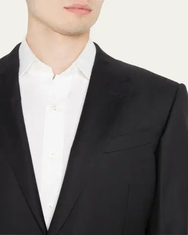 Zegna Men's Trofeo Milano Two-Piece Wool Regular-Fit Suit | Thumbnail 5 Zegna Men's Trofeo Milano Two-Piece Wool Regular-Fit Suit | Thumbnail 5